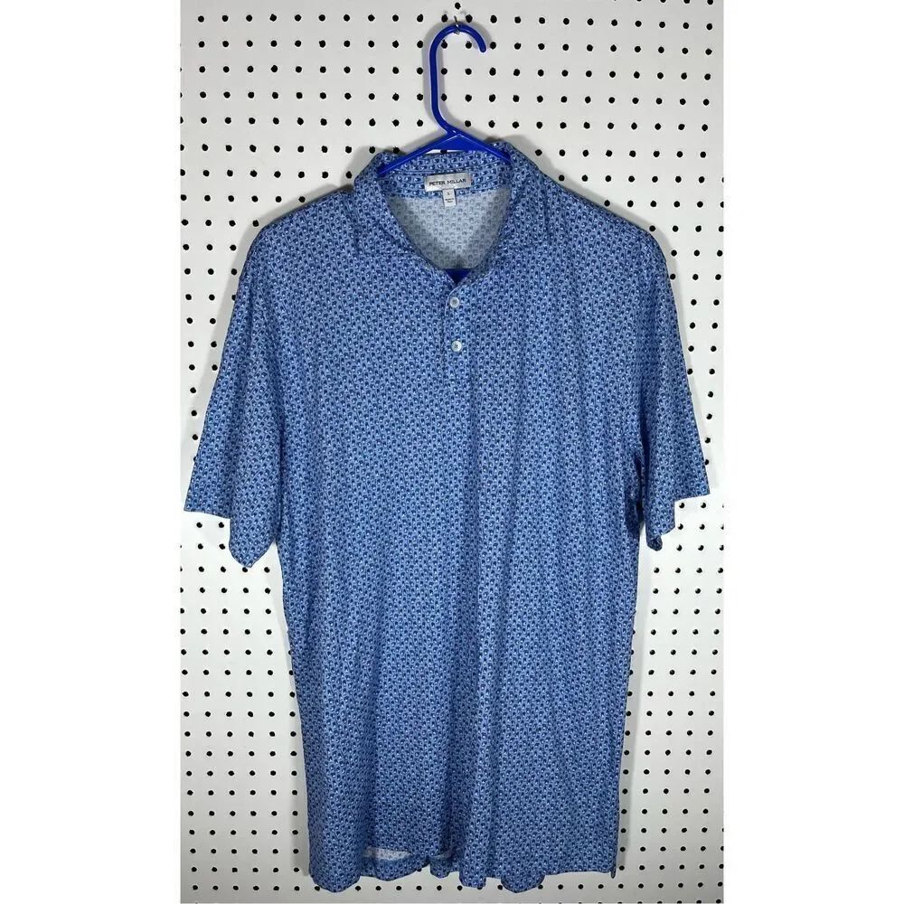 Peter Millar printed polo shirt size L